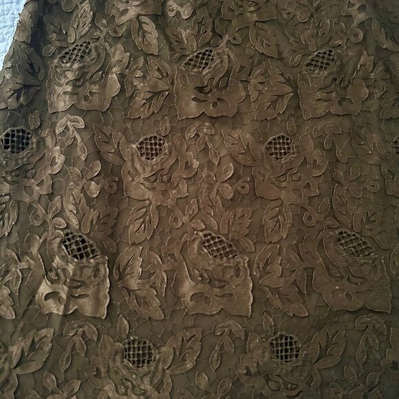 H&M Black Lace Strappy Midi Dress – Size US 6 – Open Back Floral Halter Style - Picture 6 of 12